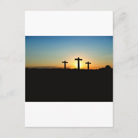 Carte Postale Foi, Espoir et Amour Jésus Christ Croix (Devant)