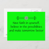 Carte Postale Foi et croyance (Devant / Derrière)