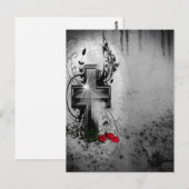 Carte Postale Foi et gothique Rose (Devant / Derrière)