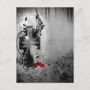 Carte Postale Foi et gothique Rose