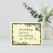 Carte postale Foi inspirée vintage (Debout devant)