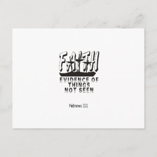 Carte Postale Foi Preuve de choses invisibles