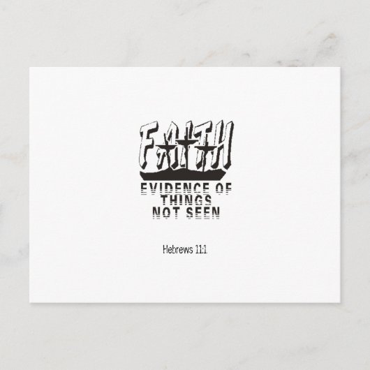 Carte Postale Foi Preuve de choses invisibles (Devant)