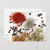 Carte Postale Foie épicé épices top chef photo graphique (Devant / Derrière)