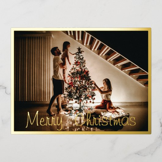 Carte postale Foil de Noël (Recto)