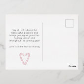 Carte postale Foil de Noël, carte postale Foil (Verso)