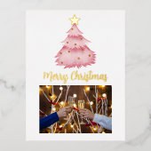 Carte postale Foil de Noël, carte postale Foil (Recto)