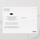 Carte postale Foil Faire-part de graduation photo  (Verso)
