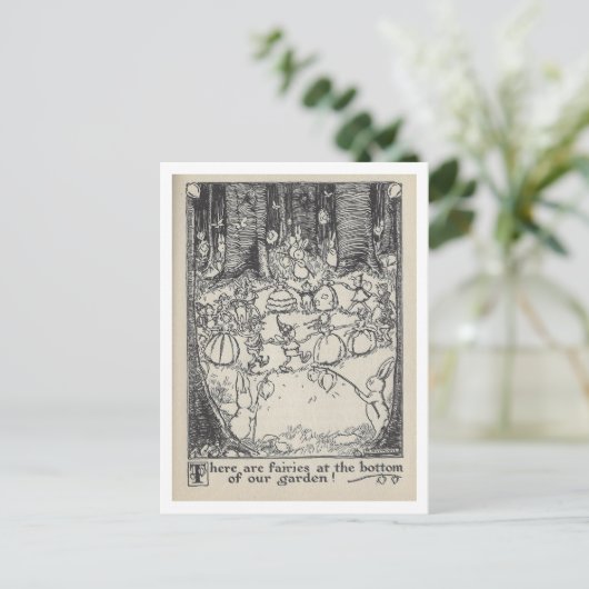 Carte Postale Foire d'illustrations de livres anciens Fées dans (Debout devant)