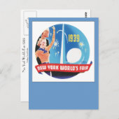 Carte Postale Foire mondiale de New York 1939 (Devant / Derrière)