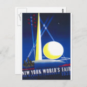 Carte Postale Foire mondiale de New York 1939 (Devant / Derrière)