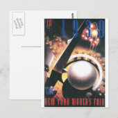 Carte Postale Foire mondiale de New York 1939 (Devant / Derrière)