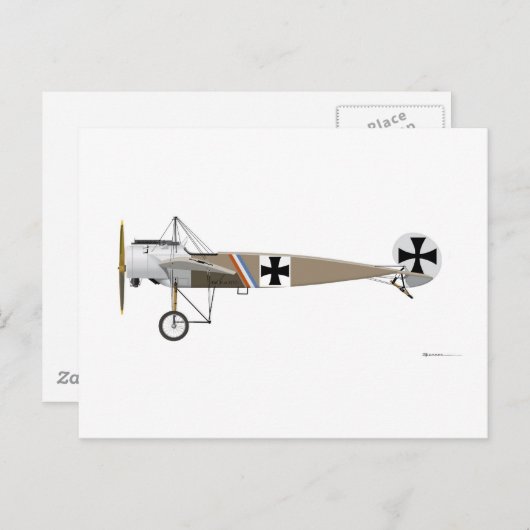 Carte Postale Fokker E-1 Eindecker (Devant / Derrière)