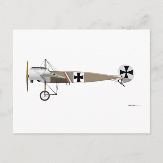 Carte Postale Fokker E-1 Eindecker (Devant)