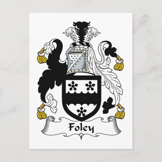 Carte Postale Foley Family Crest (Devant)