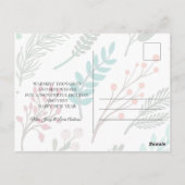 Carte Postale Foliage de Noël Joyeuses Fêtes (Dos)