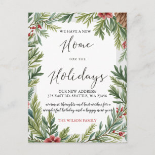 Carte Postale Foliage d'hiver Nouvelle maison vacances déménagem