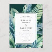 Foliage exotique Feuille sauvage et tropicale Vert