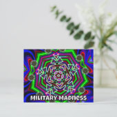 Carte Postale Folie Militaire (vous pouvez changer les mots) (Debout devant)