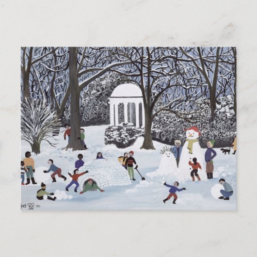 Carte Postale Folies de neige (Devant)