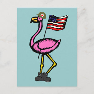Carte Postale Folies Flamants roses