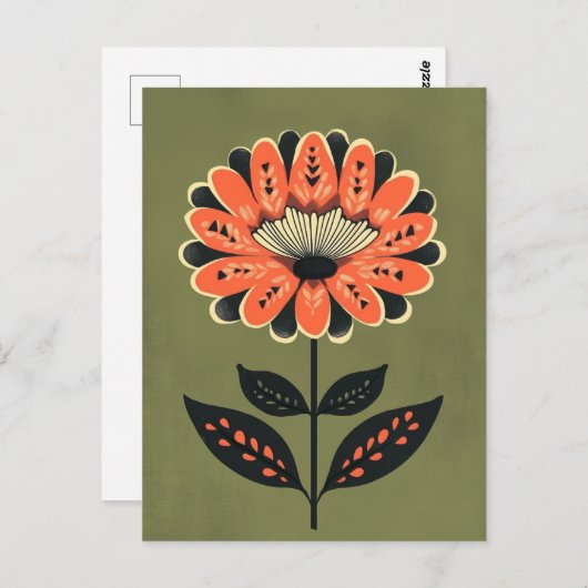 Carte Postale Folk Bloom #234 (Devant / Derrière)