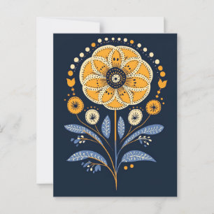 Carte Postale Folk Bloom #235