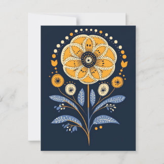 Carte Postale Folk Bloom #235