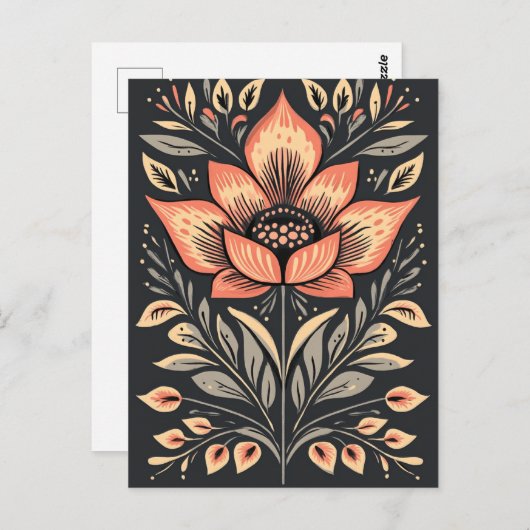 Carte Postale Folk Bloom #243 (Devant / Derrière)