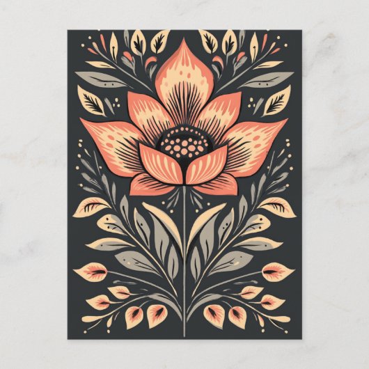 Carte Postale Folk Bloom #243 (Devant)