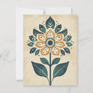 Carte Postale Folk Bloom #244