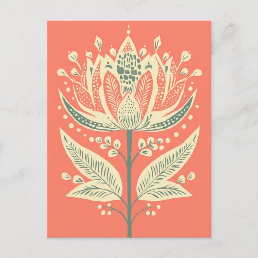 Carte Postale Folk Bloom #247 (Devant)