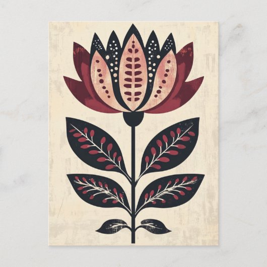 Carte Postale Folk Bloom #248 (Devant)