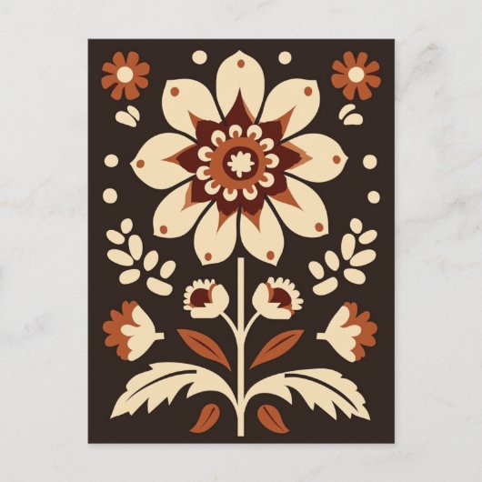 Carte Postale Folk Bloom #250 (Devant)