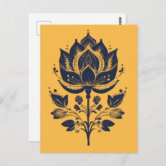 Carte Postale Folk Bloom #252 (Devant / Derrière)