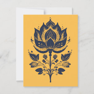 Carte Postale Folk Bloom #252