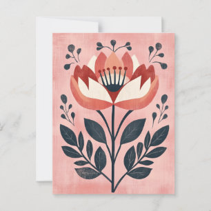 Carte Postale Folk Bloom #253