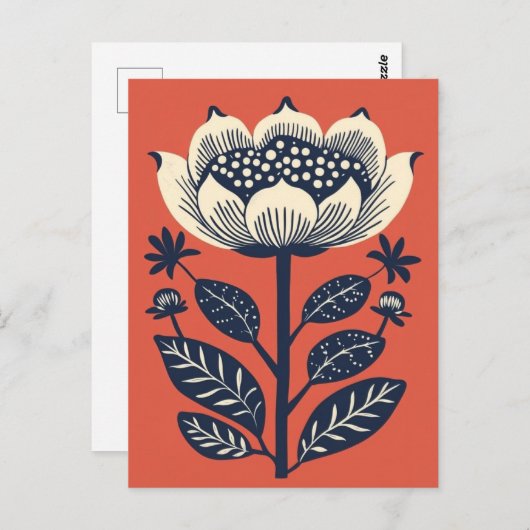 Carte Postale Folk Bloom #254 (Devant / Derrière)