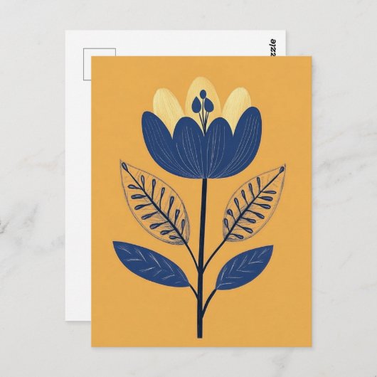 Carte Postale Folk Bloom No.259 (Devant / Derrière)