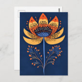 Carte Postale Folk Bloom No.261 (Devant / Derrière)