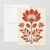 Carte Postale Folk Bloom No.262 (Devant / Derrière)