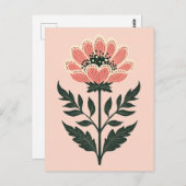 Carte Postale Folk Bloom No.263 (Devant / Derrière)