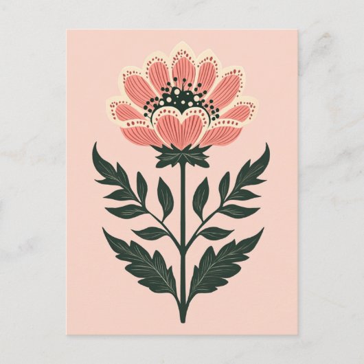 Carte Postale Folk Bloom No.263 (Devant)