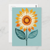 Carte Postale Folk Bloom No.264 (Devant / Derrière)