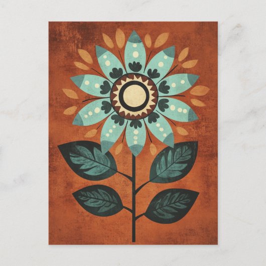 Carte Postale Folk Bloom No.266 (Devant)