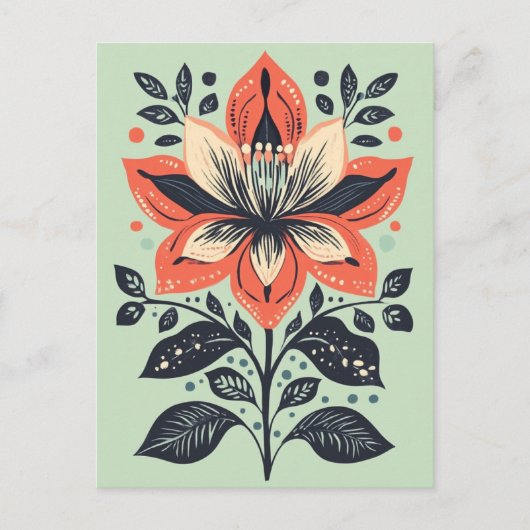 Carte Postale Folk Bloom No.271 (Devant)