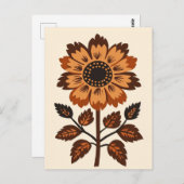 Carte Postale Folk Bloom No.274 (Devant / Derrière)