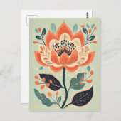 Carte Postale Folk Bloom No.275 (Devant / Derrière)