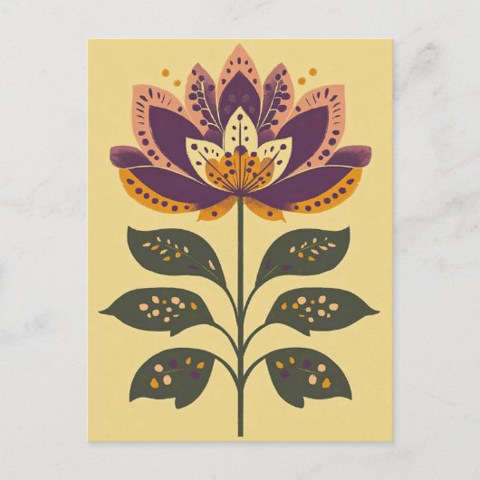 Carte Postale Folk Bloom No.279 (Devant)