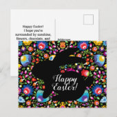 Carte Postale Folklore fantastique lapin de Pâques, personnalisa (Devant / Derrière)